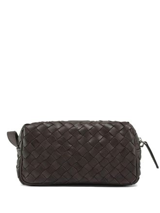 Officine Creative Armor 014 leather pouch - men - Leather - OS - Brown