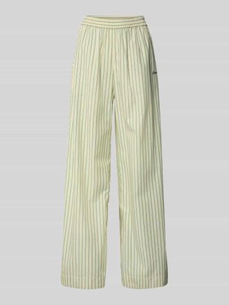 Boss Orange by Hugo Boss BOSS Orange Wide Leg Hose aus reiner Baumwolle Modell C_TIPLYN in Hellgruen, Gr&ouml;&szlig;e 44