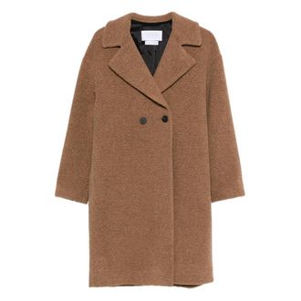 Harris Wharf London Boucl&eacute; Double-breasted Coat