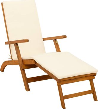 vidaXL Recliner Y Tumbona Plegable 55 X 146 X 91 Cm Vidaxl