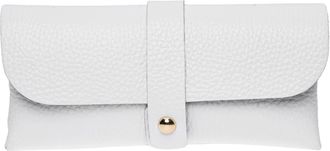 Roberta M Wit Rundleer zonnebril hoesje