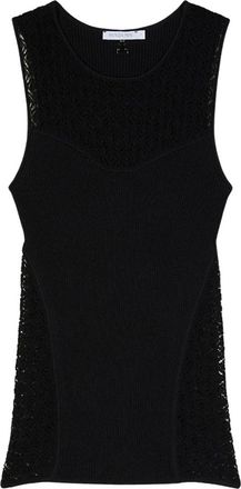 Patrizia Pepe Bustier in Jacquard Knit - - Knitwear - Donna - Nero - S