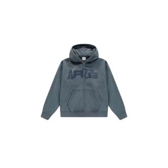 Arte Stencil Sunfade Zip Hoodie - Heren - Sweatshirts & Hoodies - Blauw - Maat: XL Katoen
