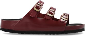 Birkenstock Florida Fresh - Dames - Sandalen - Rood - 39 EU - Leer - Schoenen