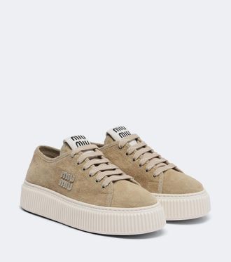 Miu Miu Suede platform sneakers