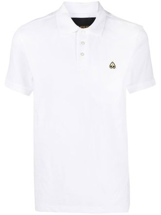 Moose Knuckles Polo con ricamo - Bianco