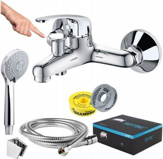 OEM Grifo De Ba&ntilde;era De Pared Con Juego De Ducha Grifo De Ba&ntilde;era Sotbe Atran