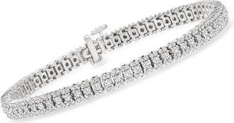 Ross-Simons Diamond Tennis Bracelet in Sterling Silver
