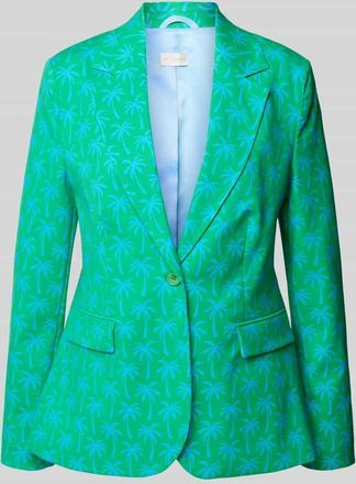 Milano Milano Italy Blazer mit Reverskragen in Gruen, Größe 34