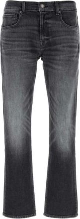 7 For All Mankind Hombre, Vaqueros, Negro, Talla: W33