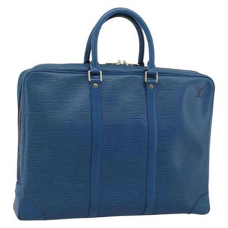 Louis Vuitton Pre-owned Handbags, female, Blue, Size: ONE SIZE Pre-owned Vintage Epi Business Bag
