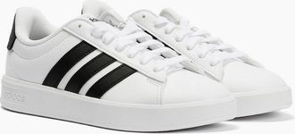 adidas Womens Adidas Grand Court 3.0 Womens White/Black Trainers - Size: UK 4 / eu 36.5 / us 5.5