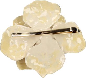 Valentino Garavani Mens Beige Metal Broch Accessory