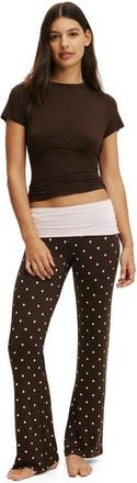 Cotton On Womens Airy Soft Roll Waist Pant in Smooth Kristy Polkadot at Nordstrom, Size X-Large