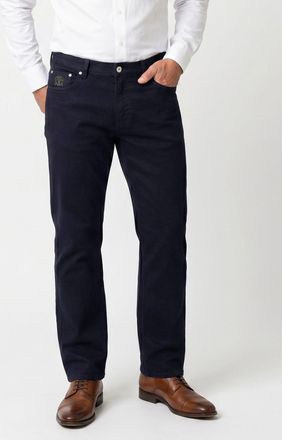 Brunello Cucinelli Cotton Straight-Leg Trousers - Navy
