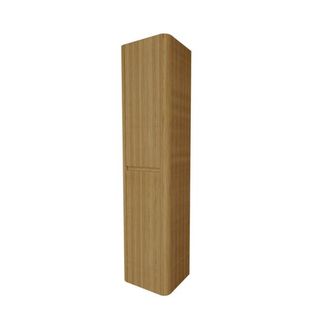 Royal Plaza Terra Edge Hoge Kast - 40x35x170cm - ribbel - sandwood (licht eiken)