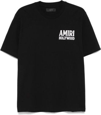 Amiri T-Shirts, male, Black, L, Black Crew Neck Short Sleeve Tee
