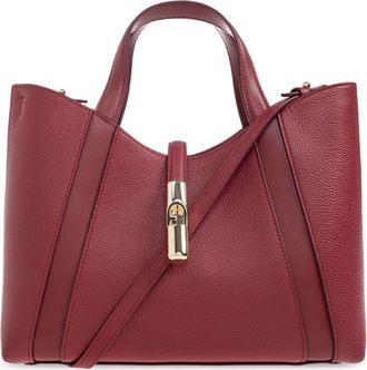 Furla Handtas Goccia Klein - Dames - Shoppers - Rood - ONE Size - Leer - Tassen