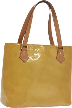 Louis Vuitton Pre-owned Tote Bags, female, Beige, Size: ONE SIZE Pre-owned Vintage Patent Leather Tote