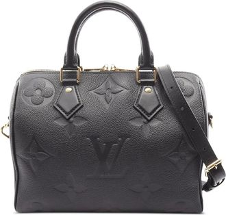 Louis Vuitton Borsa a tracolla Speedy Bandoulière 25 in pelle Empreinte con monogramma Giant 25 2021-2025 - Nero