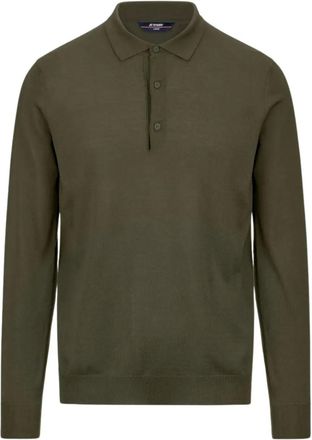 K-Way Poloshirt met knopen - Groen