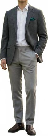 Hart Schaffner Marx Two Button Sport Coat In Grey Houndstooth