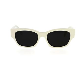 Celine Sunglasses, unisex, White, 54 MM, Cat-Eye Sunglasses with Dark Grey Lenses