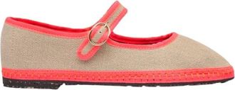 Flabelus Mercedita Mara - Dames - Ballerinas - Beige - 37 EU - Katoen - Schoenen