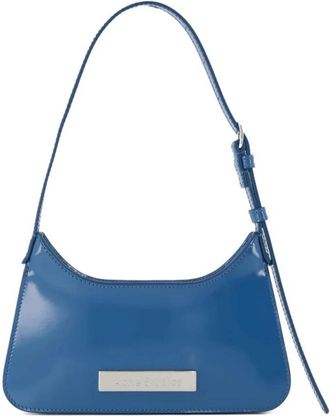 Acne Studios Shoulder Bags, female, Blue, Size: ONE SIZE Platt Micro Shoulder Bag