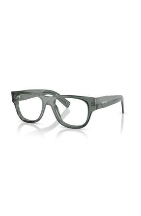 Prada 53mm Square optical glasses in Grey at Nordstrom