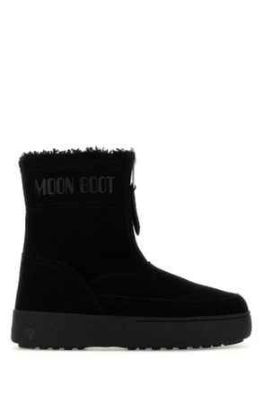 Moon Boot Moon Boot Black Suede L Track Lara Ankle Boots
