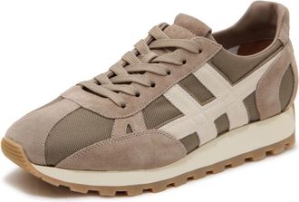 Hogan H671 Allacciato Tess Slash - Heren - Sneakers - Beige - 41 EU - Leer - Schoenen