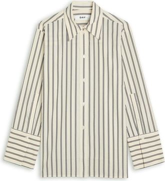 Day Birger Et Mikkelsen Day Birger ET Mikkelsen Mylo Delicate Stripes Seersucker Shirt - Stripe - 42 (UK16 / XL)