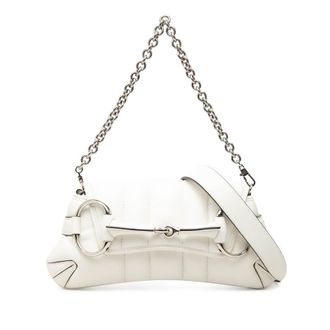 Gucci Pre-owned Gucci Small Quilted Calfskin Horsebit Chain Satchel Ladies 6SHYM9XQV5U8OD58