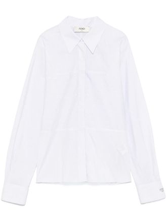 Fendi Camicia a righe - Bianco