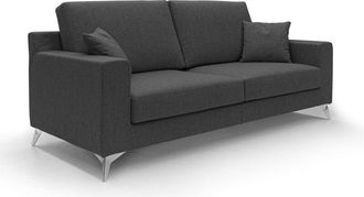 Divani.Store Michael Canap&eacute; De Tela Impermeable Y Antimanchas 186 Cm Antracita