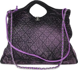 Chanel Borsa tote Chanel 31 grande 2019 - Viola