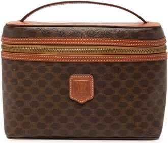 Celine Pre-owned Celine Macadam Coated Canvas Vanity Bag Ladies MC96