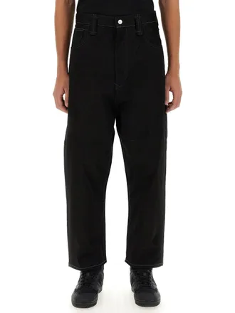 Junya Watanabe Cotton-Blend Trousers - Black