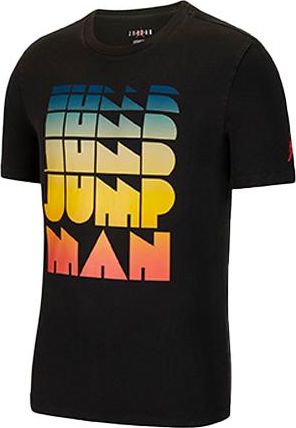 Nike Jordan Air Jordan Air Retro Printing Short Sleeve Black CN3108-010