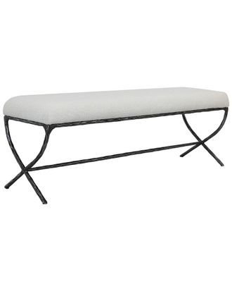 Safavieh Couture Janeen Boucle And Metal Bench