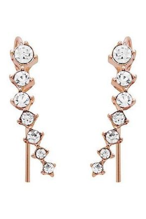 Sterling Forever Graduated CZ Ear Crawlers in Rose Gold at Nordstrom Rack