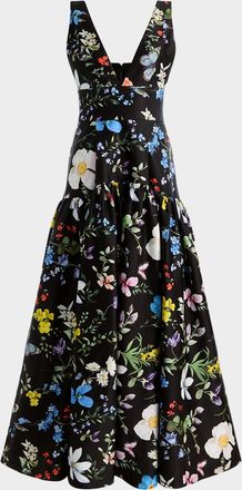 Alice & Olivia Lila Structured Maxi Dress