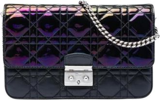 Dior Pre-owned Miss Promenade Crossbody Bag - Dames - Vintage Schoudertas - Zwart - ONE Size - Leer - Vintage