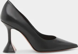 Amina Muaddi Ami 95MM Leather Pumps