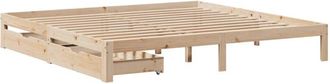 vidaXL Bed Frame with Drawers without Mattress 200x200 cm Vidaxl