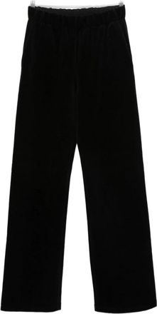 Golden Goose Zwarte Katoenen Wijde Broek - Dames - Wijde Broeken - Zwart - M - Katoen - Broeken