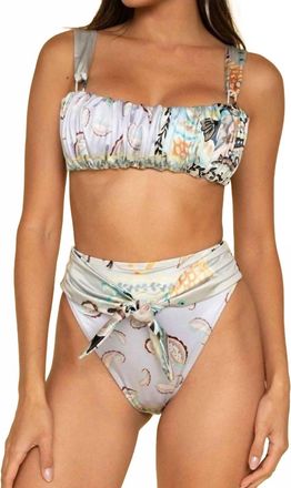 Montce Swim Victoria Bandeau Bikini Top In St. Barths Floral