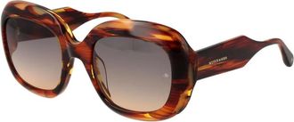 Scotch & Soda Bruine Vlinder Zonnebril Gradient UV Bescherming - Dames - Zonnebrillen - Bruin - ONE Size - Accessoires