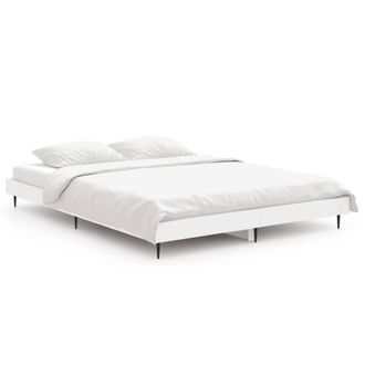 Berkfield Home Bed Frame White 140x190 cm Engineered Wood